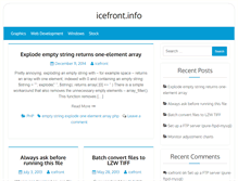 Tablet Screenshot of icefront.info